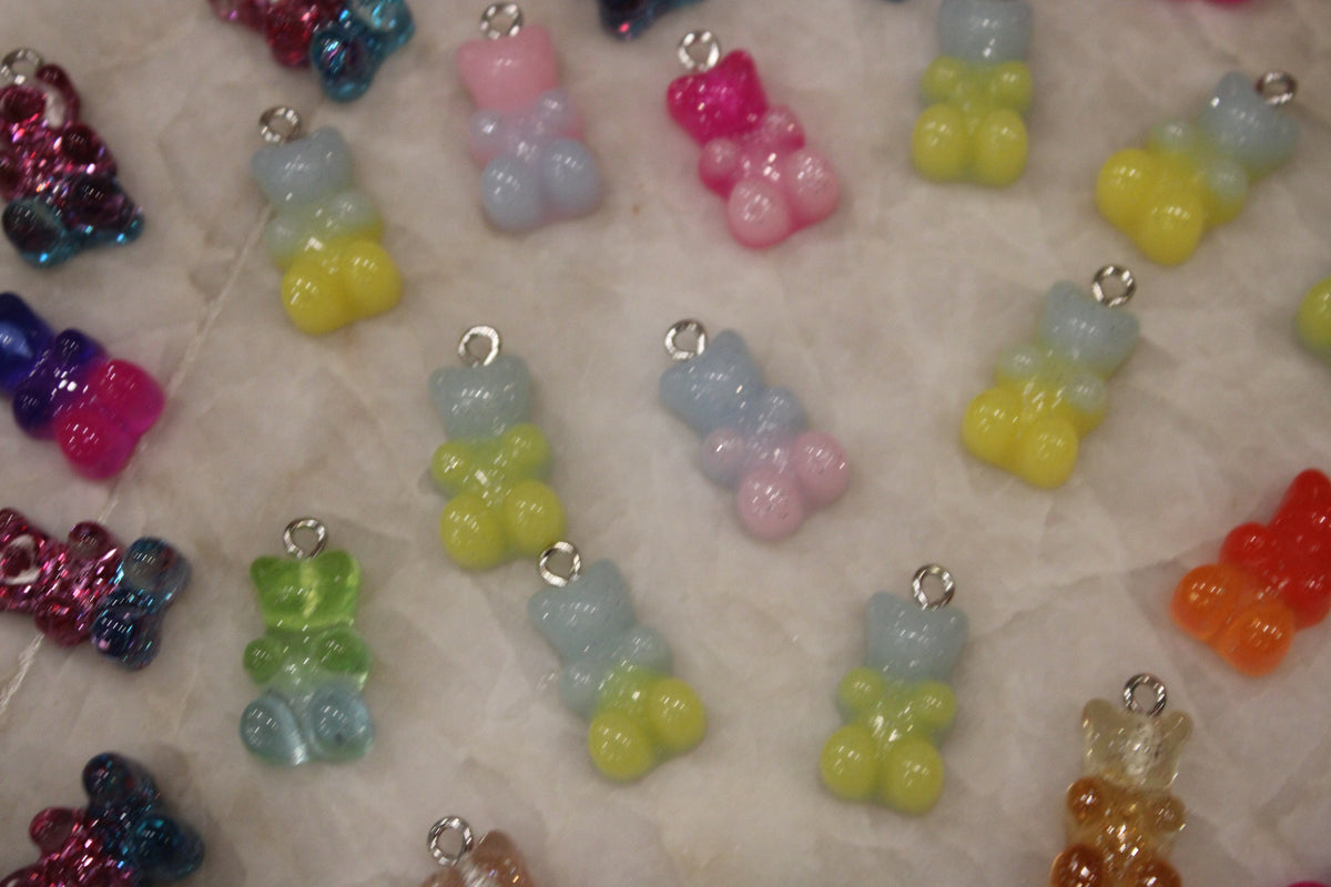 Mystery gummy bear charms