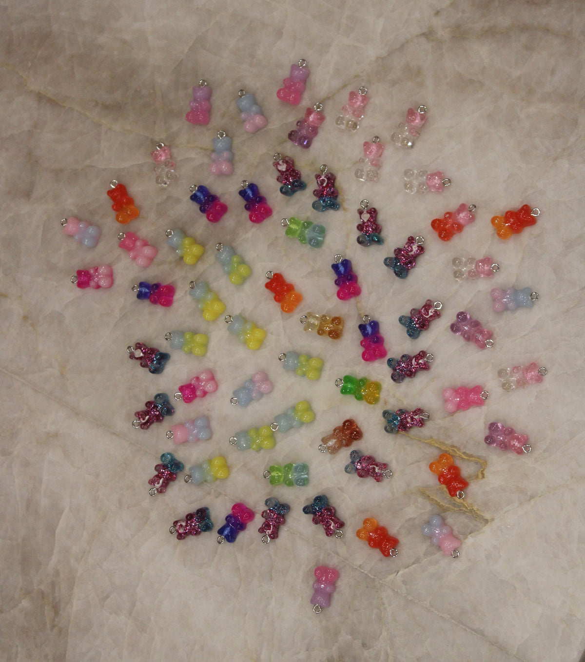 Mystery gummy bear charms