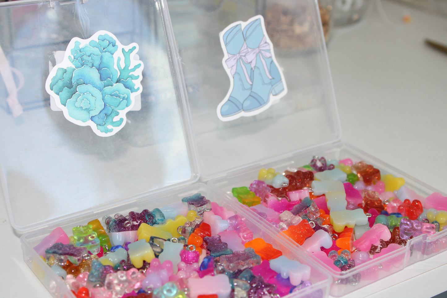 Mystery gummy bear charms