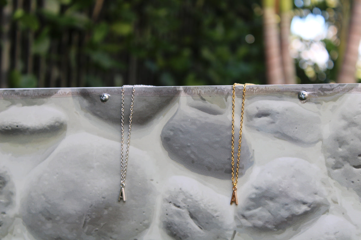 Initial necklaces ￼