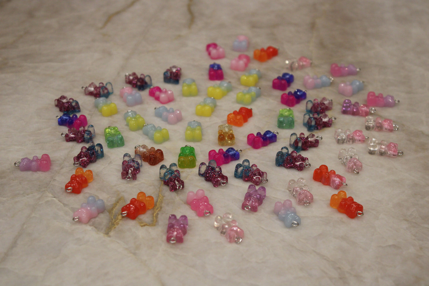 Mystery gummy bear charms
