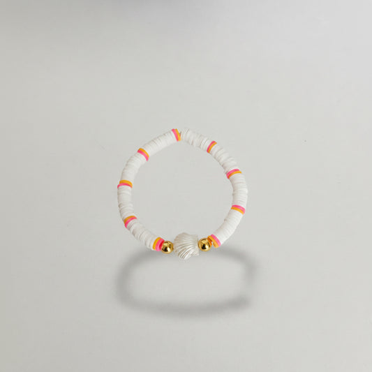 Clay bead bracelet