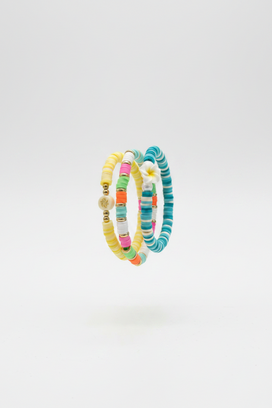 Custom clay bead bracelet ￼￼